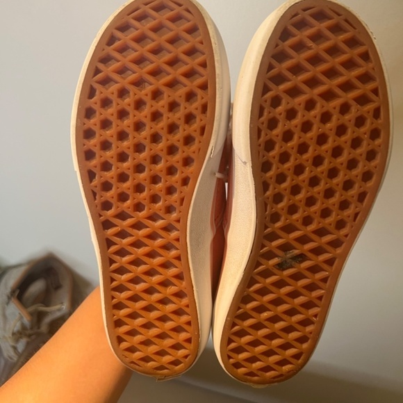 Vans big kids lace up glitter pink sneakers size 2 - Picture 6 of 8